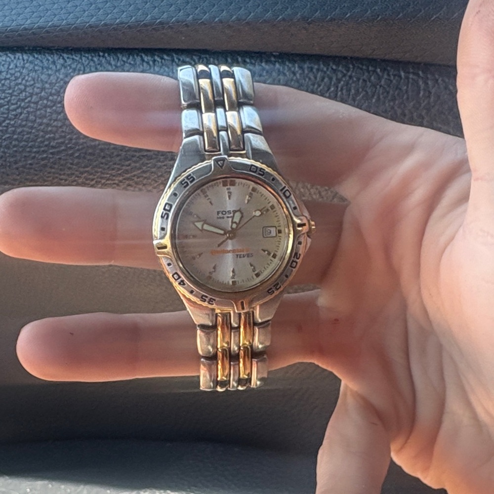 Fossil Two-Tone Silver and Gold Watch